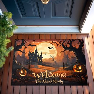Amazon New Halloween Mat Devil Pumpkin Decoration Entrance Door Mat Door Mat in stock Wholesale