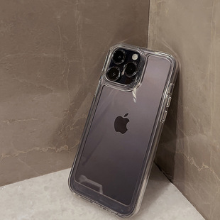 Акрил космический чехол iPhone14 Apple чехол 16Pro max все включено анти-падение 15 Применимо 11 Прозрачный X