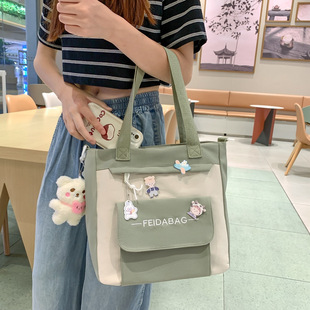 Small fresh schoolbag female junior high school students high color value cute primary school students shoulder bag middle school students large capacity lightweight backpack