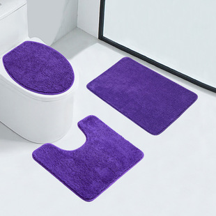 A generation of bathroom mats cashmere toilet three-piece carpet manufacturers toilet non-slip mats