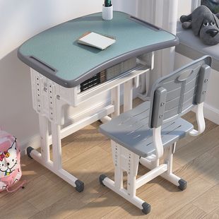 Students' desks and chairs children's study table simple writing table school training class junior high school students desk suit