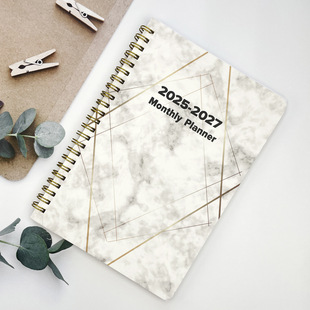 2025-2027 Monthly Plan This monthly plan notebook is suitable for office workers, families and