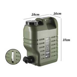 Factory Direct supply camping outdoor PE bucket with faucet portable sealed water storage car drinking water storage tank