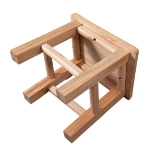 Wooden Stool Solid Wood Household Student Chair Sit Adult Household Children's Shoe Changing Stool Small Bench Resistant Yan Mingen