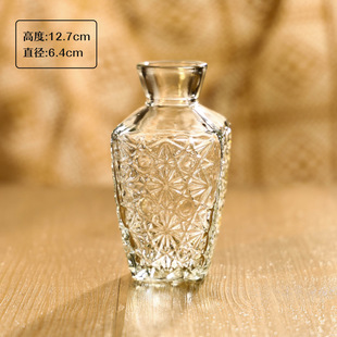 Nordic exquisite mini glass vase wholesale factory water raised flowers decorative small vase high sense flower ornaments