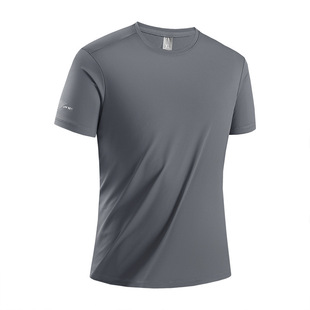 Summer Men's Crewneck Short-sleeved Outdoor Running T-shirt Moisture Absorption Breathable Quick-drying T-shirt Women's Sports Top Couple