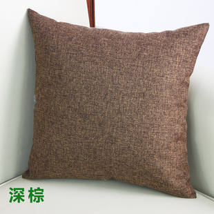 Linen Pillow Cushion Fabric Sofa Cushion Waist Protection Sofa Backrest Waist Pillow Bedside Cushion Large Backrest Living Room