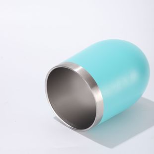Cross-Border Convenient Pocket Cup 304 Stainless Steel Double-Layer Vacuum Insulated Cup New Egg Water Shell Cup Mini Coffee Cup