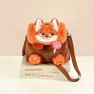 2024 Cartoon New Plush Bow Little Lamb Doll Bag Girl Gift Doll Cute Soft Cute Backpack