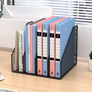 Metal File Rack Office Desk Storage Rack Desktop File Box Storage Office Data File Bar File Storage