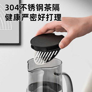 JEKO Cold Water Kettle Household Cold Water Cup Glass High Temperature Resistant Lemon Herbal Tea Water Storage Teapot Large Capacity suit for Summer