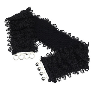 Women's High-end Belt with Lace and Loosen Wide Waist Seal Women's Waist Outer Wearing All-match Decorative dress Waist Seal