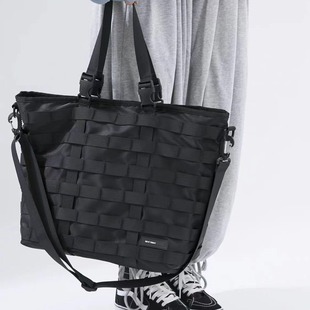 Functional Crossbody Bag Trendy Shoulder Backpack Casual Ins Tooling Handbag Travel Tote Bag Sports Fitness Bag