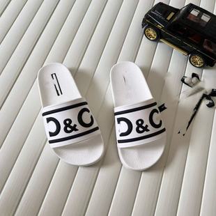 D family 2025 women's summer new fashion men's non-slip high-end beach deodorant slippers