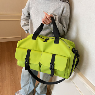 Unisex Casual Luggage Bag Large Capacity Business Commuter Portable Travel Bag Dry and Wet Separate Simple Gym Bag