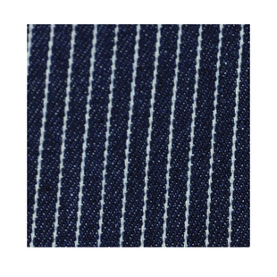 Hot New 10*7 Cotton Non-elastic Striped Denim 5mm * 1mm Denim Coat Jacket Fabric in stock
