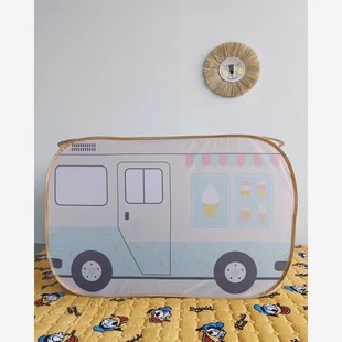 Ice cream car tent children's play house indoor small house baby play house folding ocean ball pool
