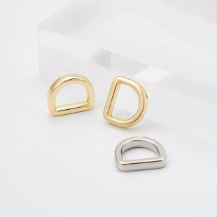 Factory direct supply hanging plating 3 and a half die-casting flat line D-button luggage hardware accessories clothing shoes metal small D-button