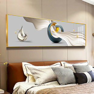 Bedroom wall decoration painting modern minimalist living room sofa background mural crystal porcelain painting hotel hotel bed hanging painting