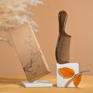 Spot Paper Elegant Chinese Style Comb Gift Box High Quality Classic Lotus Car Hanging Hairpin Packaging Box