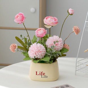 fake flower artificial flower decoration sunflower flower arrangement small potted plant plastic bouquet living room decorations dining table green plant ornaments