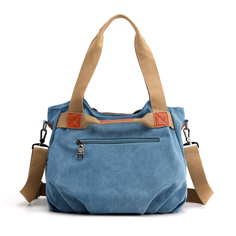 2025 Retro Trendy Shoulder/Crossbody Women's Bag, Large Capacity, Stylish Handbag, Simple and Versatile Canvas Bag