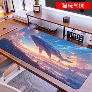 Mouse pad oversized landscape painting landscape keyboard pad increased thickened lock edge wholesale large office desk pad a generation