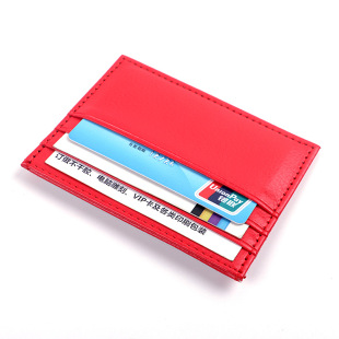 Wholesale small card holder bank card bag bus card holder work certificate multi-card holder pu leather logo