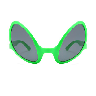 Green Funny Sand Sculpture Alien Glasses Disco Party Exaggerated Spoof Sunglasses Yuqian Same Style Glasses Fashion