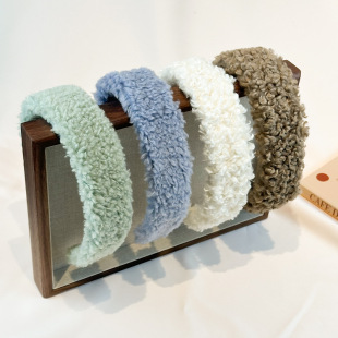 [GeLin original] new fashion autumn and winter lamb plush hairband hairpin all-match out hair accessories headdress