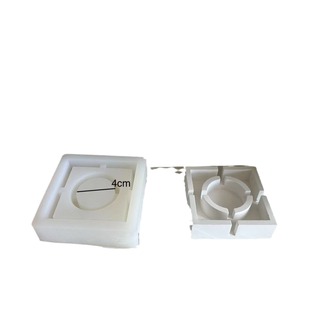 Round Square Tea Lamp Base Silicone Mold Acrylic Lampshade Material Candle Holder Bracket Gypsum Cement Mold