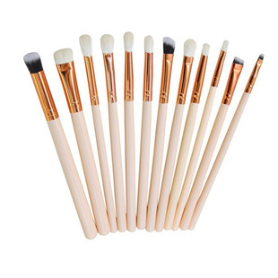 New 12 eye brush loose powder brush makeup brush set eye shadow brush makeup brush full set beginner beauty tools