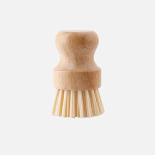 Oil-free sisal pan brush with handle does not hurt the pan natural coconut palm dishwashing brush special brush for kitchen cleaning iron pan