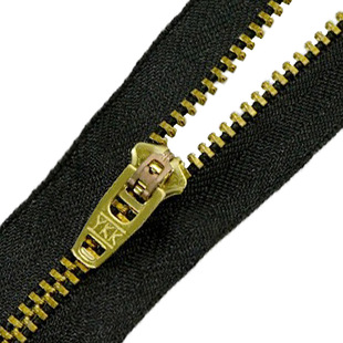 in stock Quick Hair No.3 Ykk Metal Zipper Gold Copper Material High Quality Fabric Clothes Shoes Bag Pants Ykk Zipper