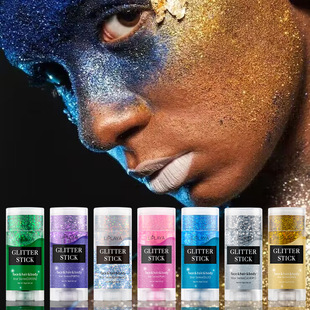 Трансграничный макияж GLITTER STICK блестки Волшебный цвет перламутровый сценический Вечеринка крем для волос для тела