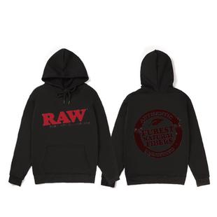 Foreign trade source source European and American trend RAW sweater leisure sports winter plus velvet sweater men
