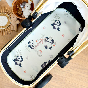 Baby stroller ice silk mat baby summer cool feeling stroller cushion dining chair child safety seat sweat absorbent air cushion