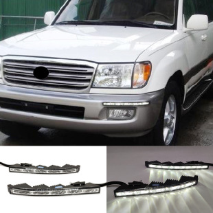 Подходит для Toyota 08-13 властных Lander Cool Luzer FJ200 с светодиодными дневными огнями в передний бампер