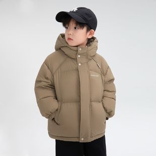 [Три защиты] Zuo Xi Children Children Children Kids 2024 Зима Новые мальчики и девочки утолщены с капюшоном