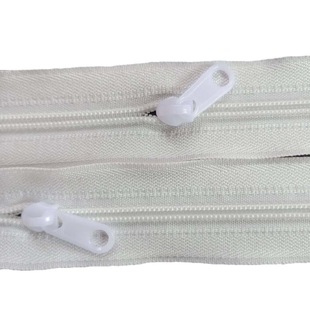 No. 3 closed tail thickened 4kg 400 yards luggage home textile protective clothing zipper White code nylon zipper wholesale