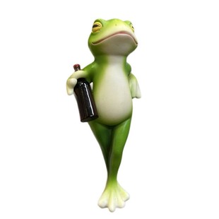 Frog Pot Hanging Flower Pot Edge Hanging Decorative Glass Fish Tank Pendant Outdoor Courtyard Simulation Animal Resin Ornaments