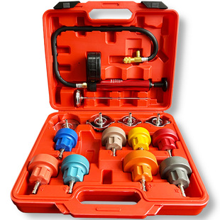 14 pieces car water tank filler leak detector antifreeze filling replacement vacuum pressure gauge inflator tool