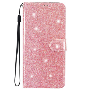 New Model Suitable for Samsung A17 Flip Card Holder Pure Color Glitter A54/A26 Mobile Phone Leather Case
