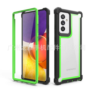 High-permeability acrylic robot mobile phone shell for Samsung A82 transparent three-proof space shell spot export new