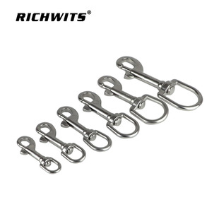 RICHWITS нержавеющая сталь 316 овальное кольцо крюк с одной головкой пружинный крючок для домашних животных Пряжка для собак Дайвинг крюк