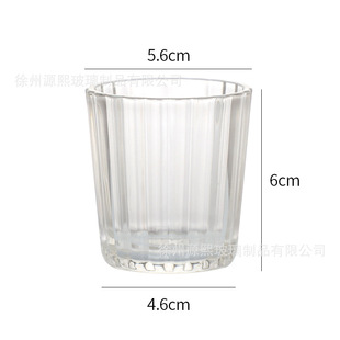 Creative glass candle cup aromatherapy candle simple glass bottle candle container home decoration fragrance candle holder empty cup