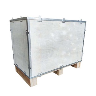 Dongguan Steel Belt Box Removable Logistics Wooden Box Fumigation-Free Export Sea Transport Storage Glue Plated Packaging Wooden Box Manufacturer