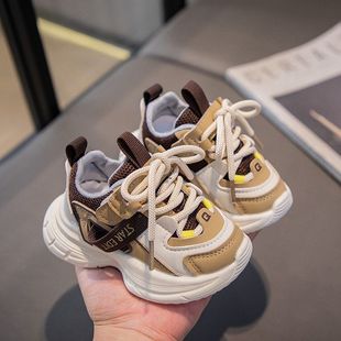 2025 Spring and Autumn New Boys' Shoes Children's sneaker Breathable Mesh Shoes 1-6 Years Old Girls' Baby Casual Shoes