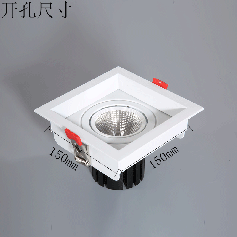 ceiling lamp housing led grille lamp kit double head three head embedded bean gall lamp commercial 12w bucket gall lamp housing