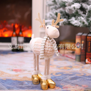 Christmas decorations cute reindeer four-legged deer ornaments window Christmas scene Christmas tree decorations holiday gifts